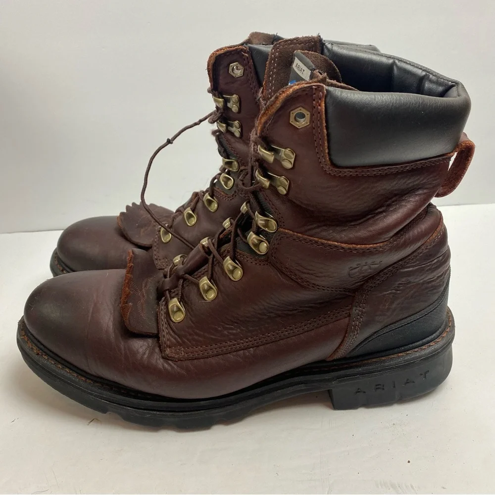 Ariat Cobalt XR Steel Toe Lace-up Work Boots Brown Leather 12D 10002460